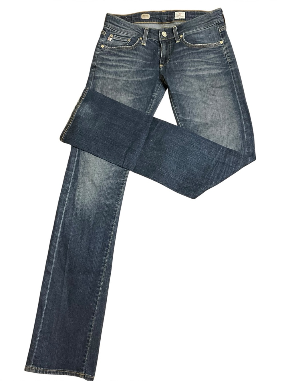 AG Adriano Goldschmied Women's Tomboy Relaxed Straight Leg Jeans Sz 26 R